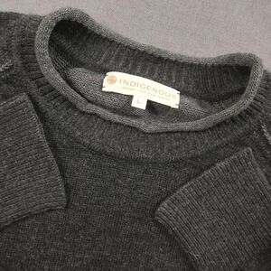 Indigenous Baby Alpaca Organic Cotton Raglan Crew Neck Men Sweater L Sweater